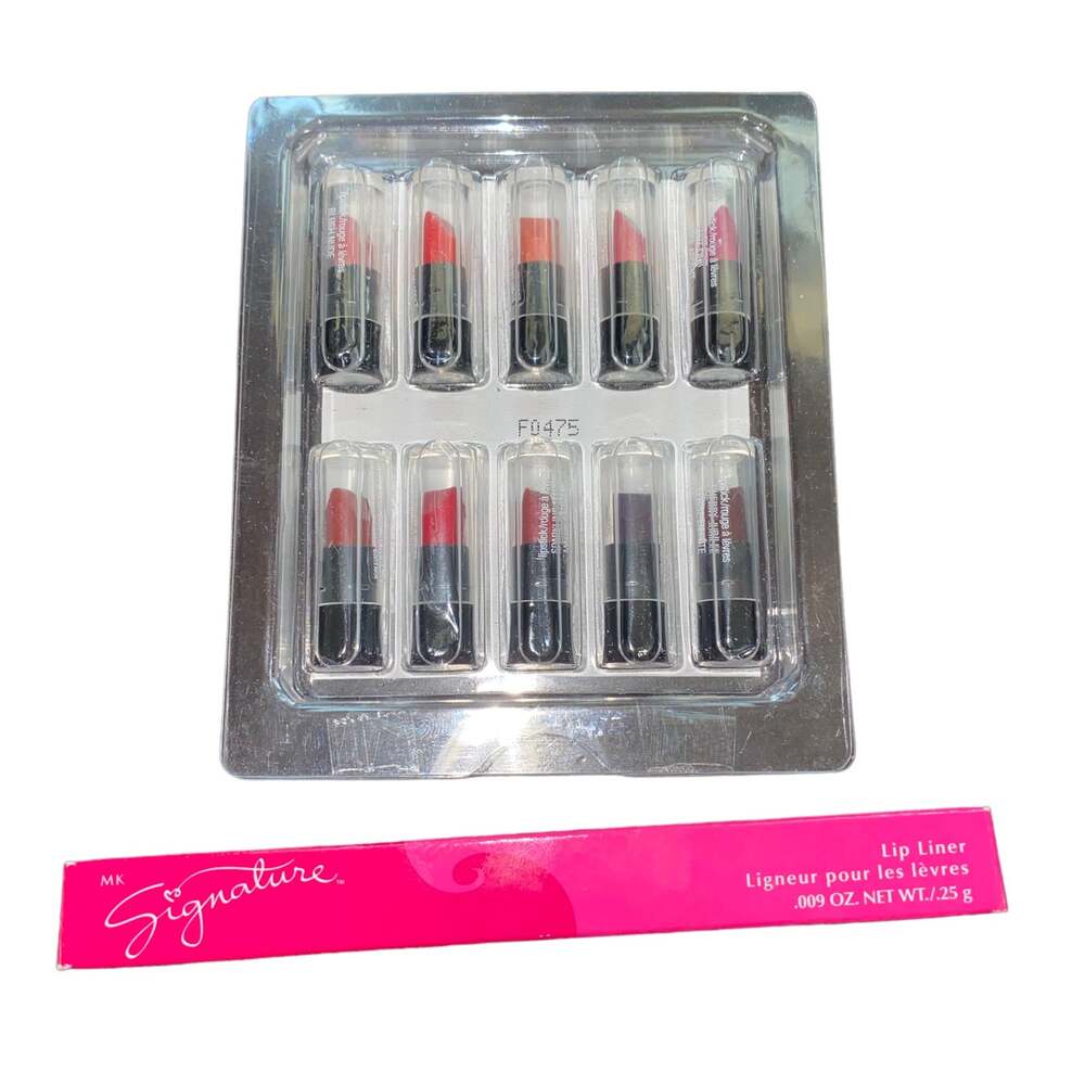 Avon Ultra Color Mini Lipstick Bullet 10 Samples/Mary Kay Lip Liner Pink 3040